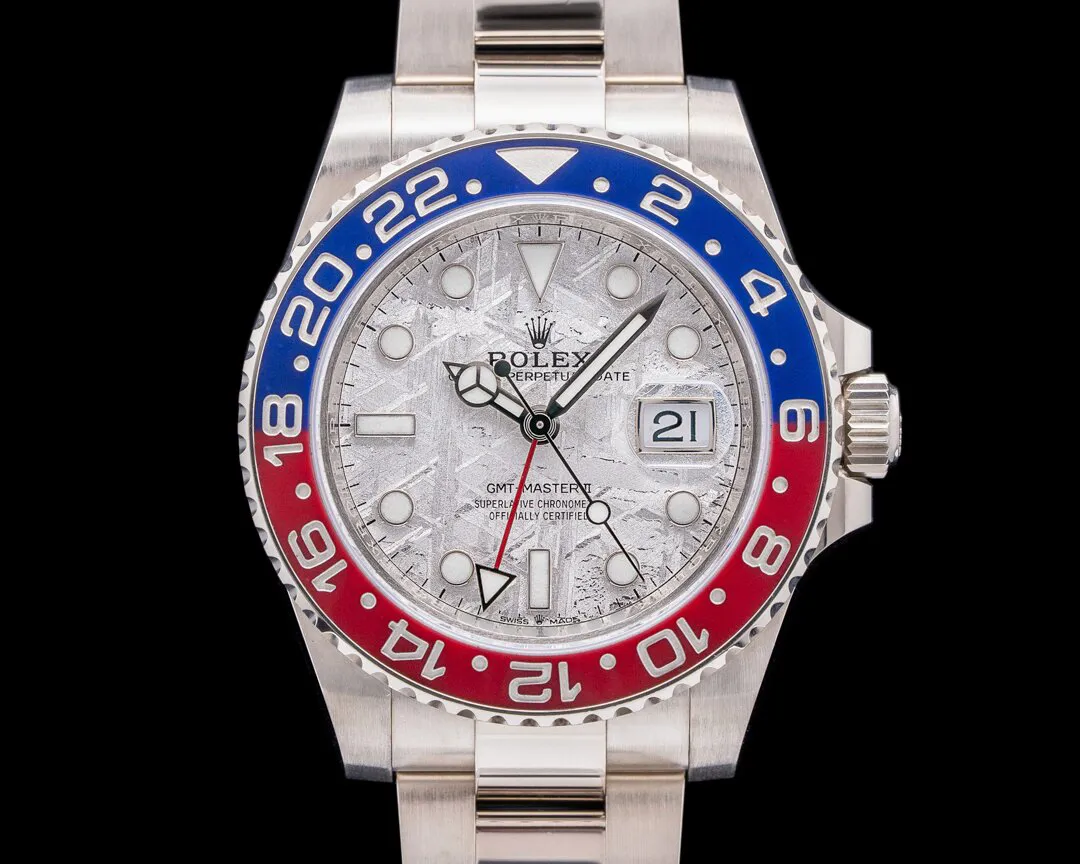 Rolex GMT-Master II 126719BLRO 40mm White gold Meteorite