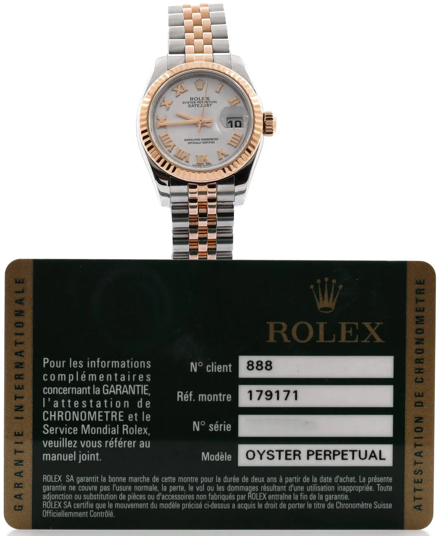 Rolex Lady-Datejust 179171 26mm Stainless steel White 1