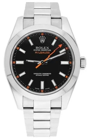 Rolex Milgauss 116400 40mm Stainless steel Black 1