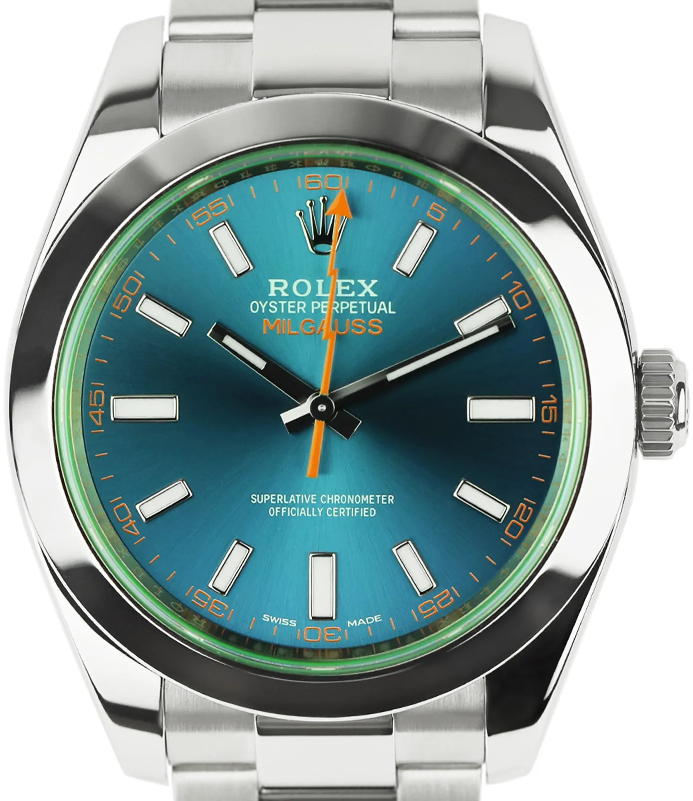 Rolex Milgauss 116400GV 40mm Stainless steel Blue