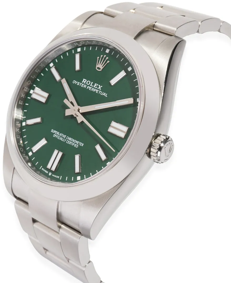 Rolex Oyster Perpetual 41 124300 41mm Stainless steel Green 1