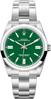 Rolex Oyster Perpetual 124300G Stainless steel Green