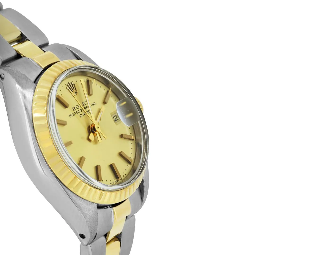 Rolex Date 26mm Yellow gold and Stainless steel Champagne 3