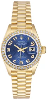 Rolex President P69138LCA Yellow gold Blue