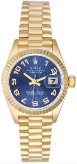 Rolex President P69178LCA Yellow gold Blue