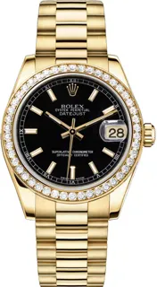 Rolex President P68288BXD Yellow gold Black