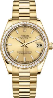 Rolex President P68288CID Yellow gold Champagne