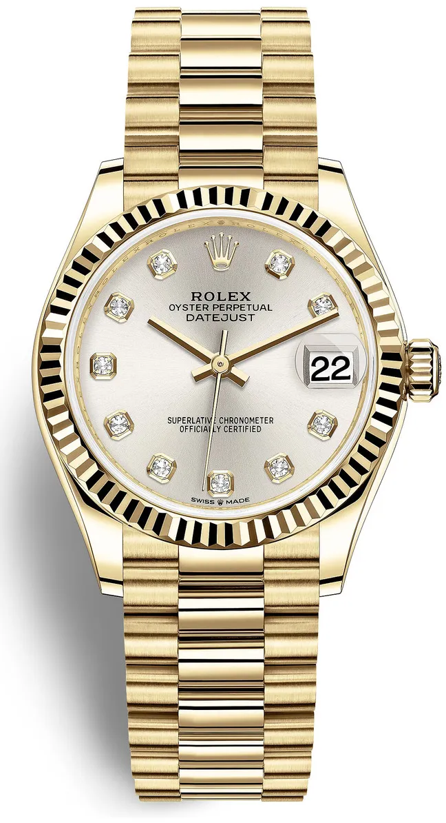 Rolex President 278278SD 31mm Yellow gold and 18k yellow gold Silver