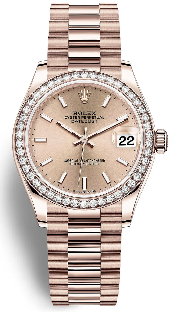 Rolex President 278285CI 31mm Rose gold and 18k rose gold Champagne