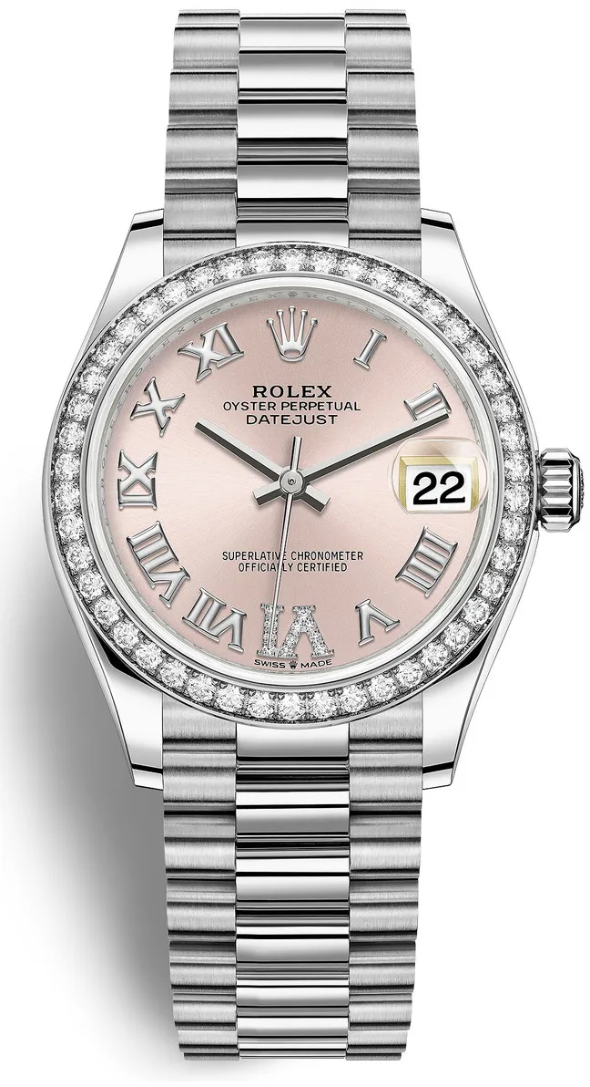 Rolex President 278289PRD 31mm White gold and 18k white gold Rose