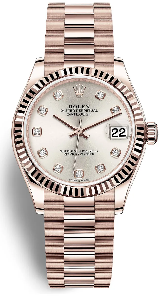 Rolex President 278275SD 31mm Rose gold and 18k rose gold Silver