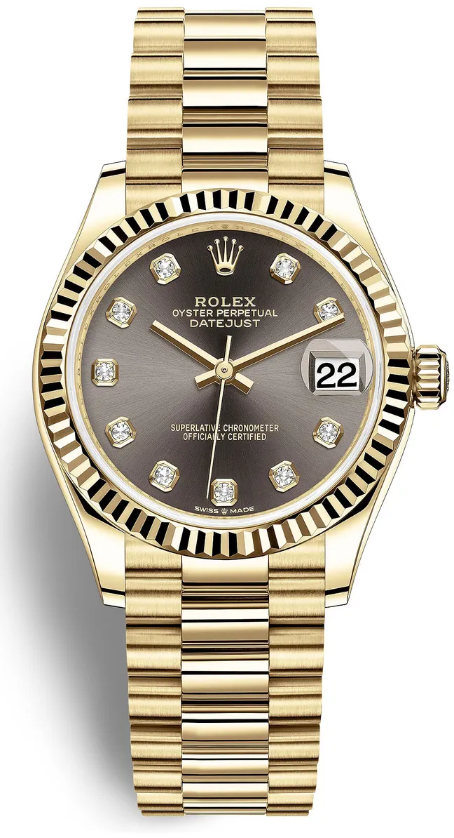 Rolex President 278278BD 31mm Yellow gold and 18k yellow gold Black