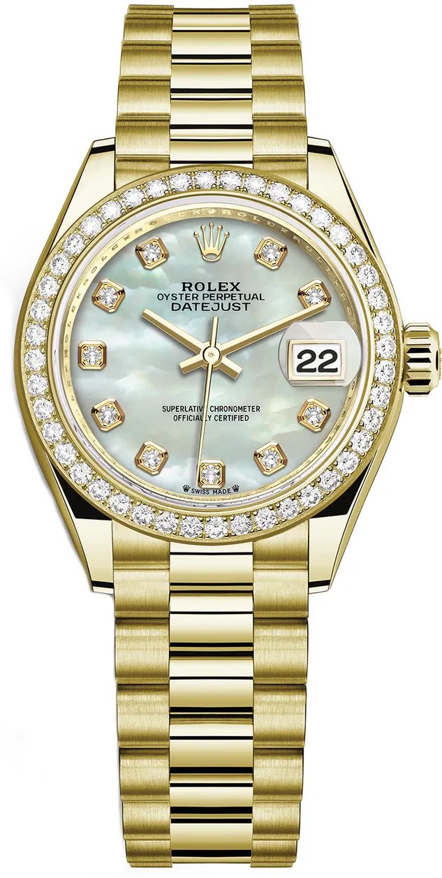 Rolex President 279138MOP 28mm Yellow gold and 18k yellow gold