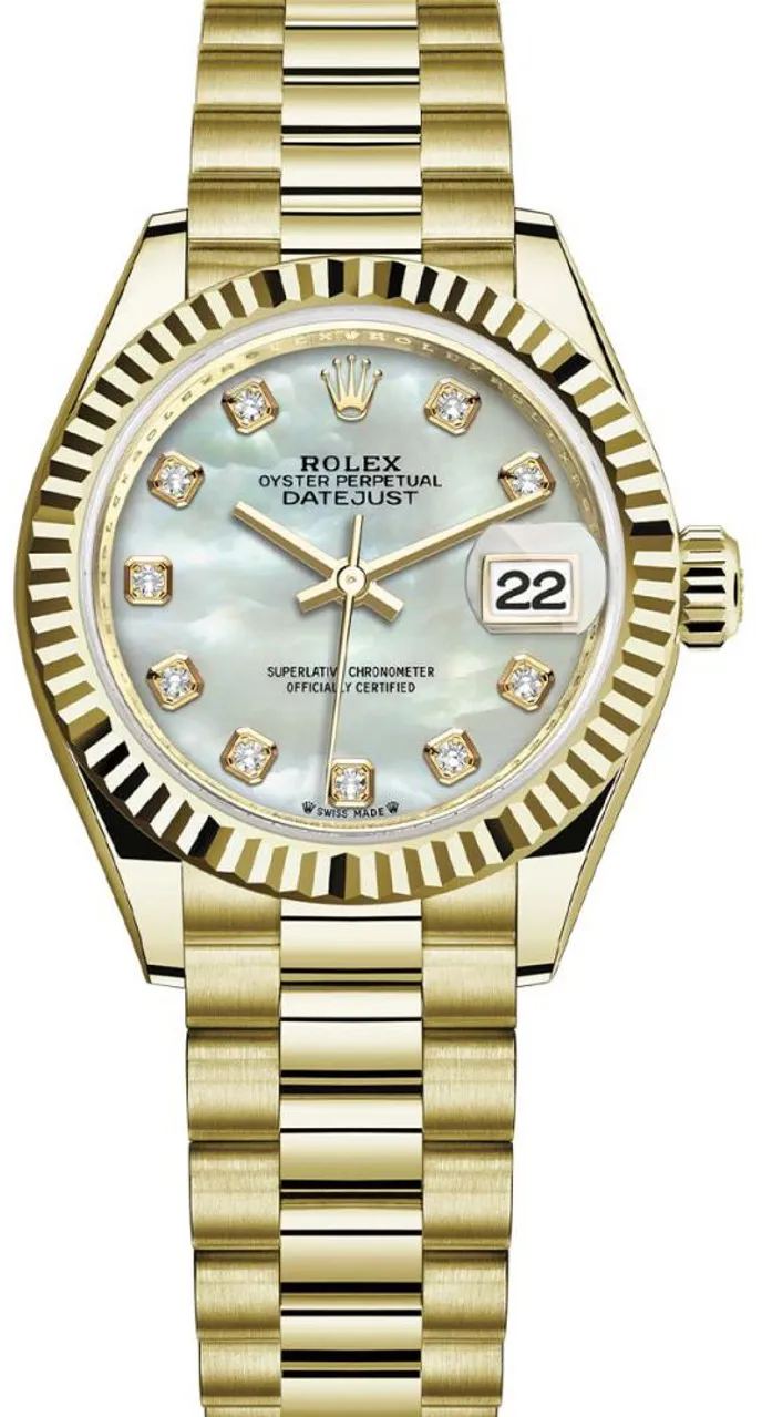 Rolex President 279178MOP 28mm Yellow gold and 18k yellow gold