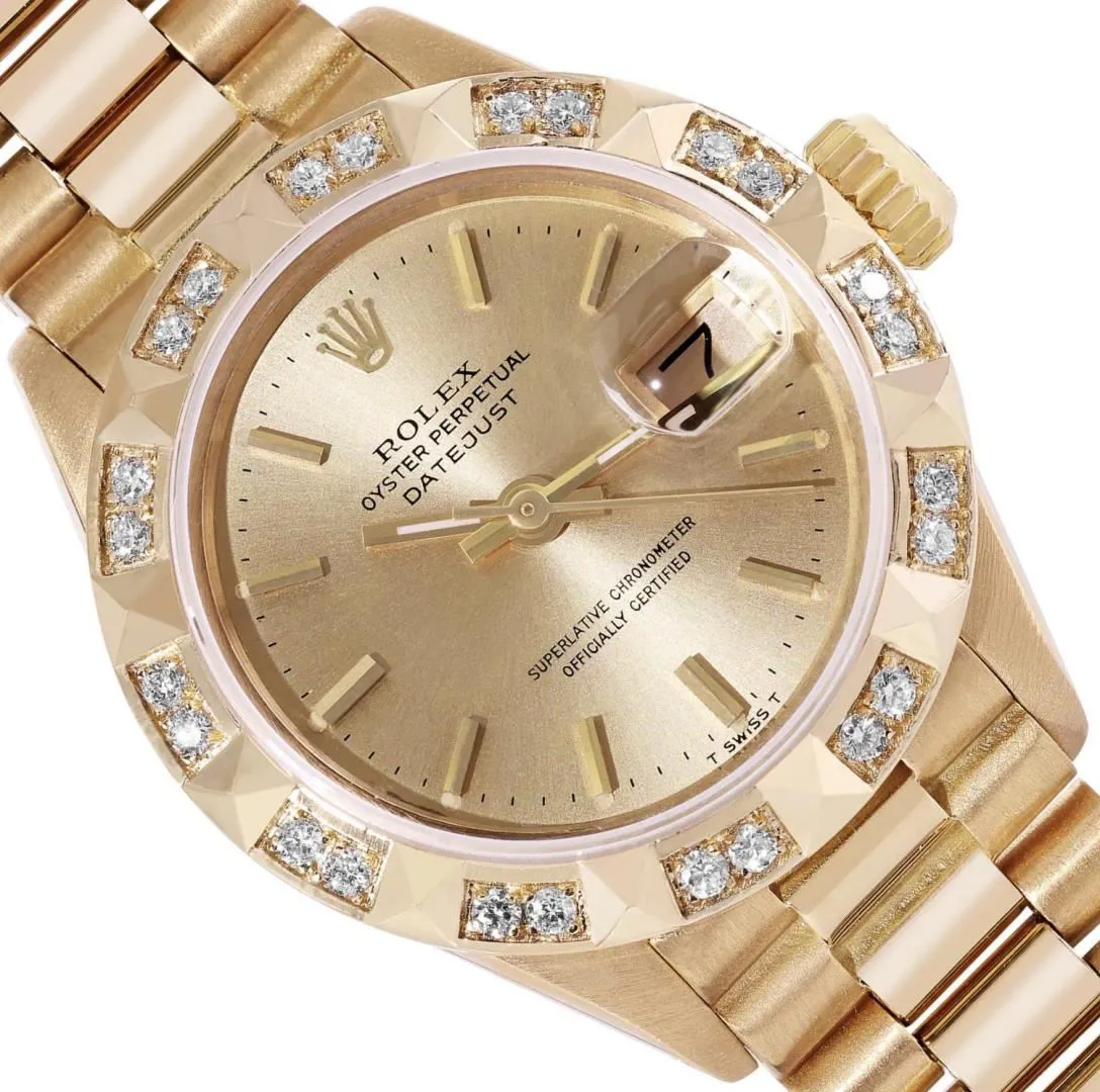 Rolex Datejust 26mm 18k yellow gold Champagne