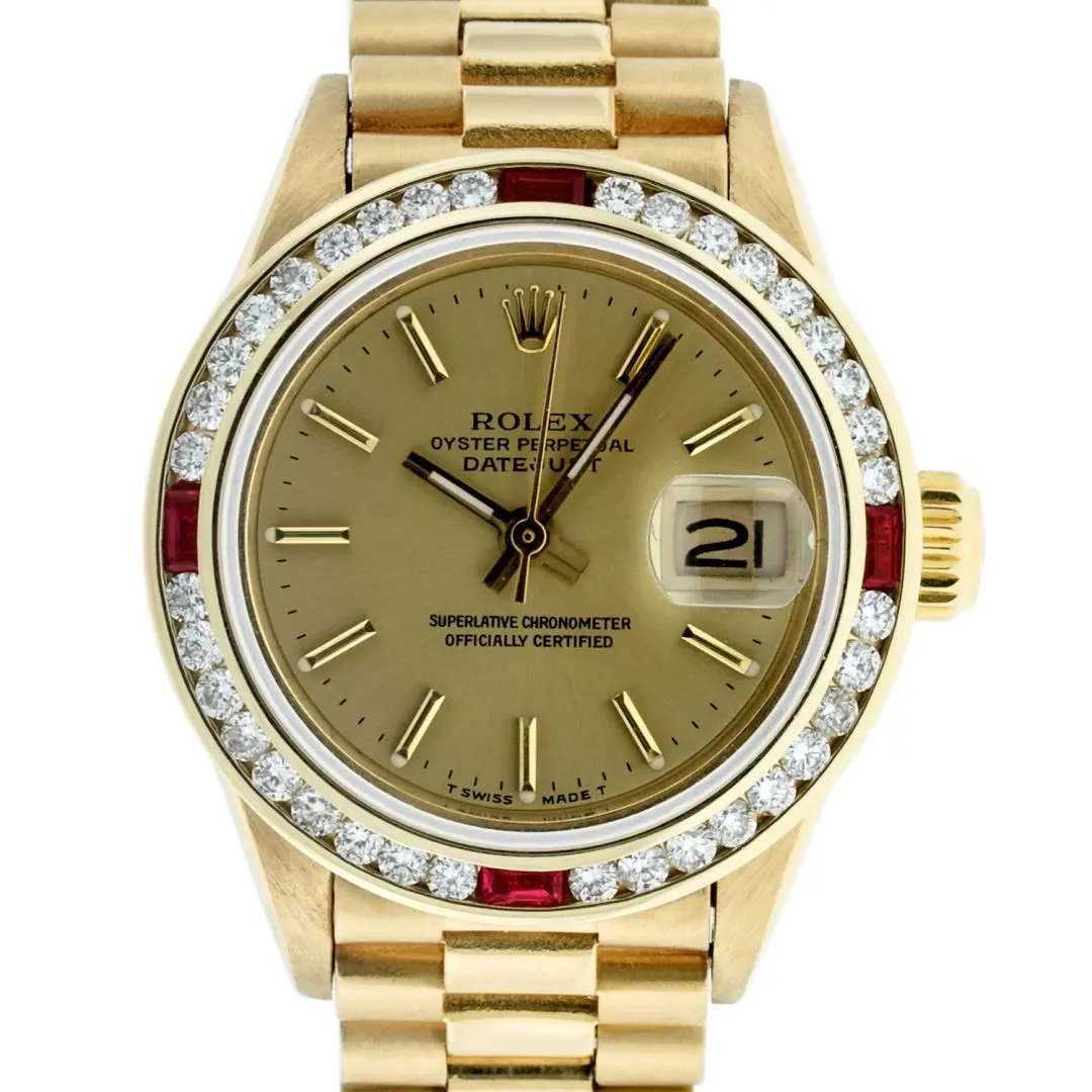 Rolex Datejust 26mm 18k yellow gold Champagne