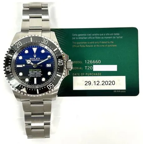 Rolex Sea-Dweller Deepsea 126660 44mm Stainless steel Blue