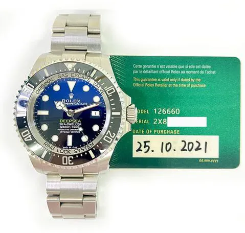 Rolex Sea-Dweller Deepsea 126660 44mm Stainless steel Blue