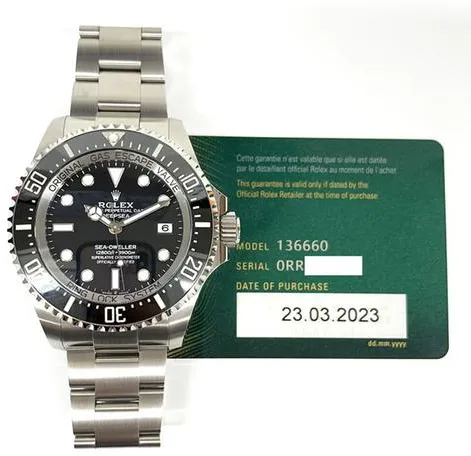 Rolex Sea-Dweller Deepsea 136660 44mm Stainless steel Black 1