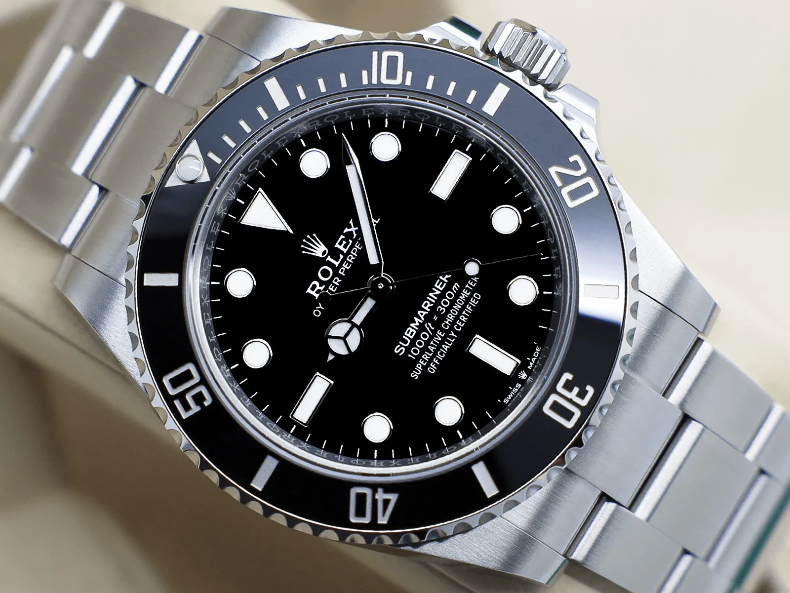 Rolex Submariner 124060 41mm Black and Luminous