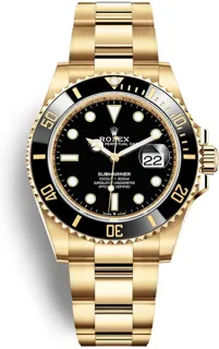 Rolex Submariner 126618LN Yellow gold Black