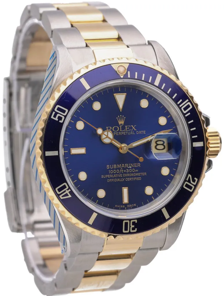 Rolex Submariner 16803 40mm Yellow gold and Stainless steel Blue 5