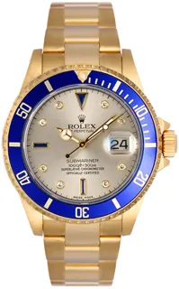 Rolex Submariner P16618SD Yellow gold