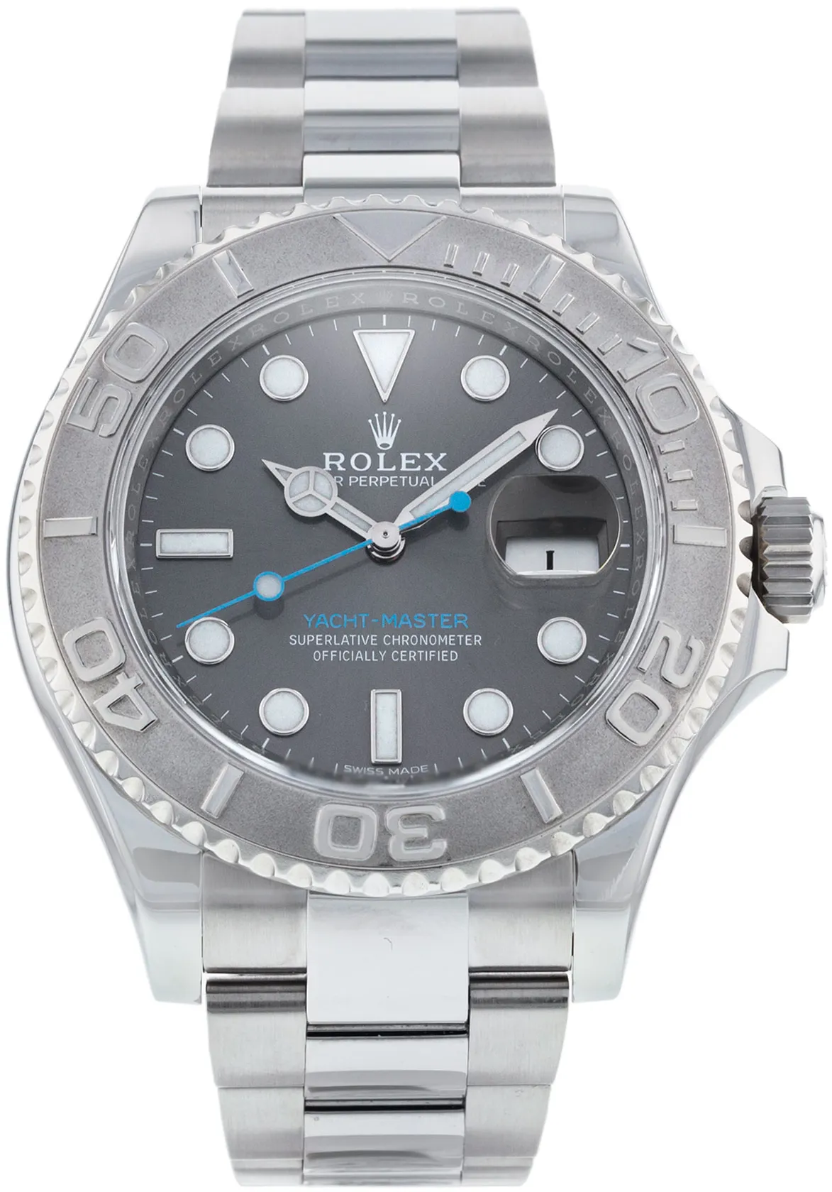 Rolex Yacht-Master 116622 40mm Platinum Gray