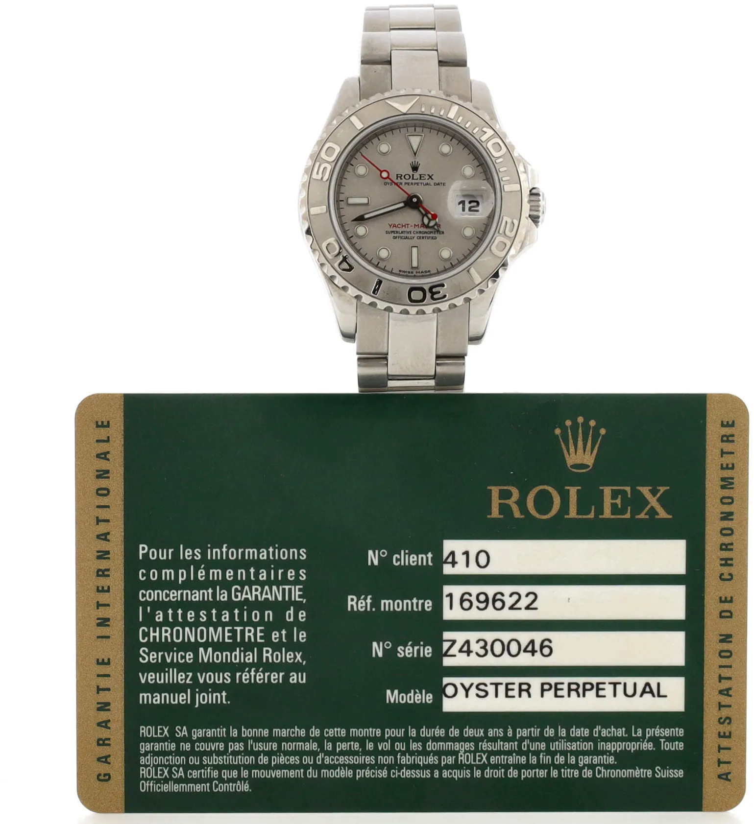 Rolex Yacht-Master 169622 29mm Stainless steel Silver 1