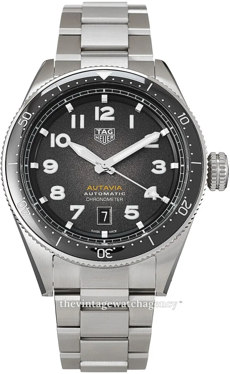 TAG Heuer Autavia WBE5114.EB0173 42mm Stainless steel Black