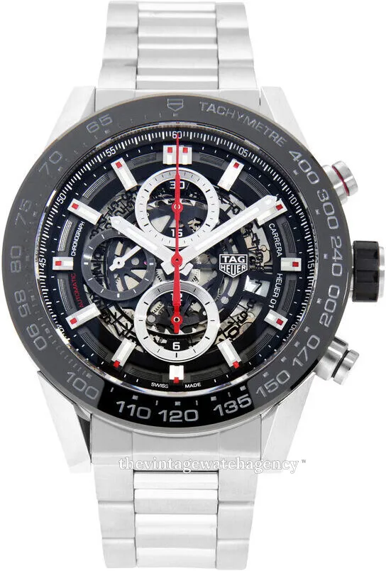 TAG Heuer Carrera CAR2A1W.BA0703 45mm Stainless steel Skeleton