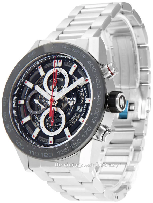 TAG Heuer Carrera CAR2A1W.BA0703 45mm Stainless steel Skeleton 1