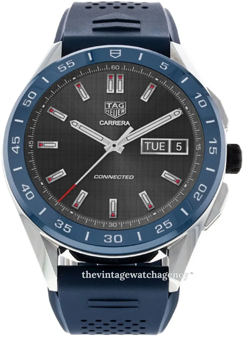 TAG Heuer Connected SBG8A11.BT6220 45mm Stainless steel Black