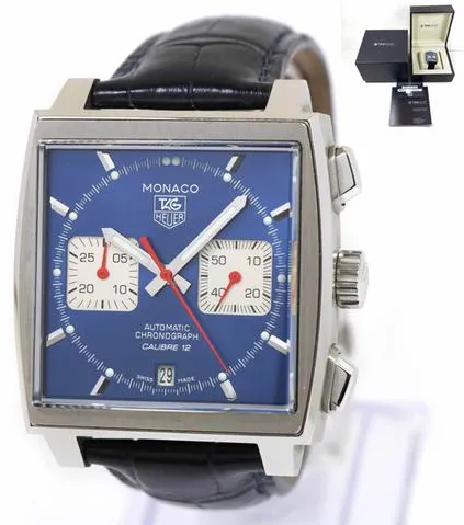 TAG Heuer Monaco Calibre 12 CAW2111.FC6183 39mm Stainless steel Blue