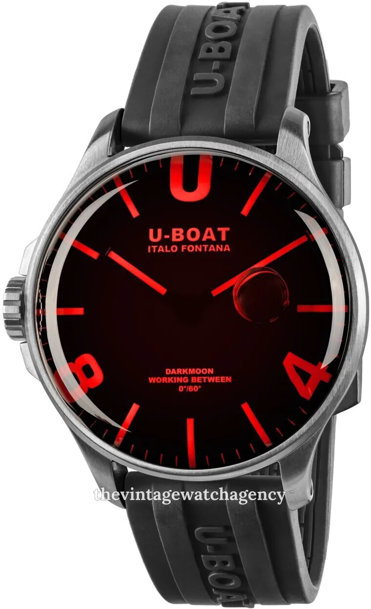 U-Boat Darkmoon 8465/B 44mm Stainless steel Red