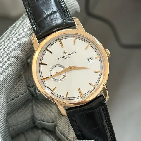 Vacheron Constantin Traditionnelle 87172/000R-9302 38mm Rose gold Silver 2