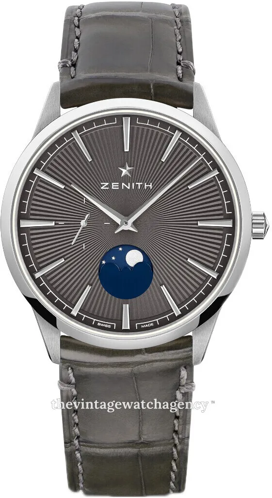 Zenith Elite 03.3100.692/03.C923 40.5mm Stainless steel Gray