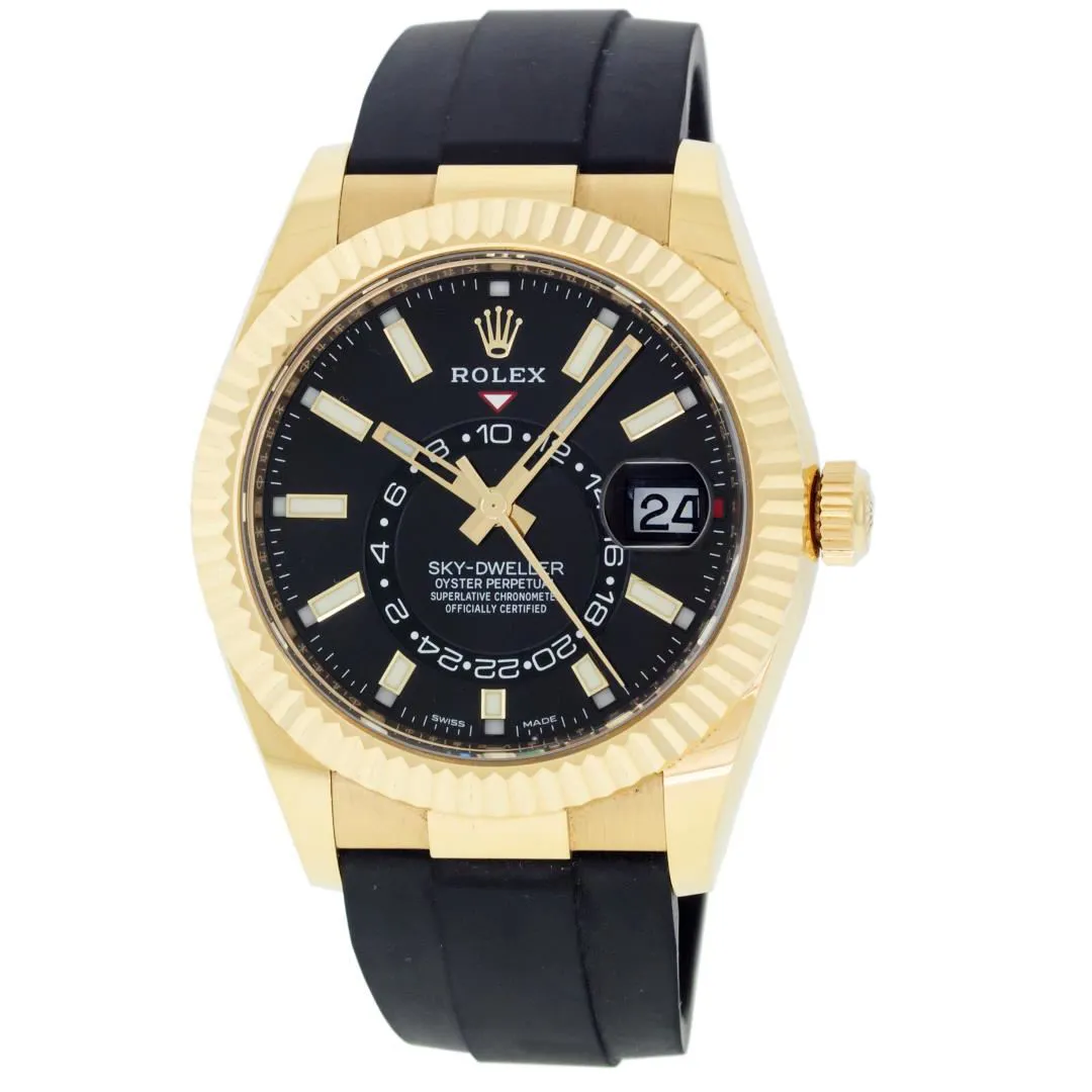 Rolex Sky-Dweller 42mm 18k yellow gold Black