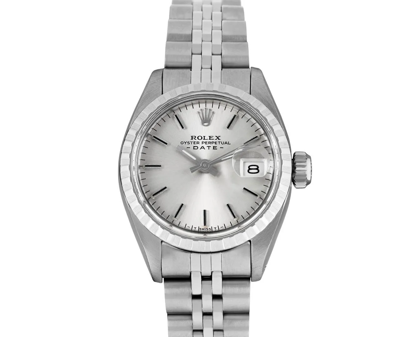 Rolex Date 26mm Stainless steel Silver