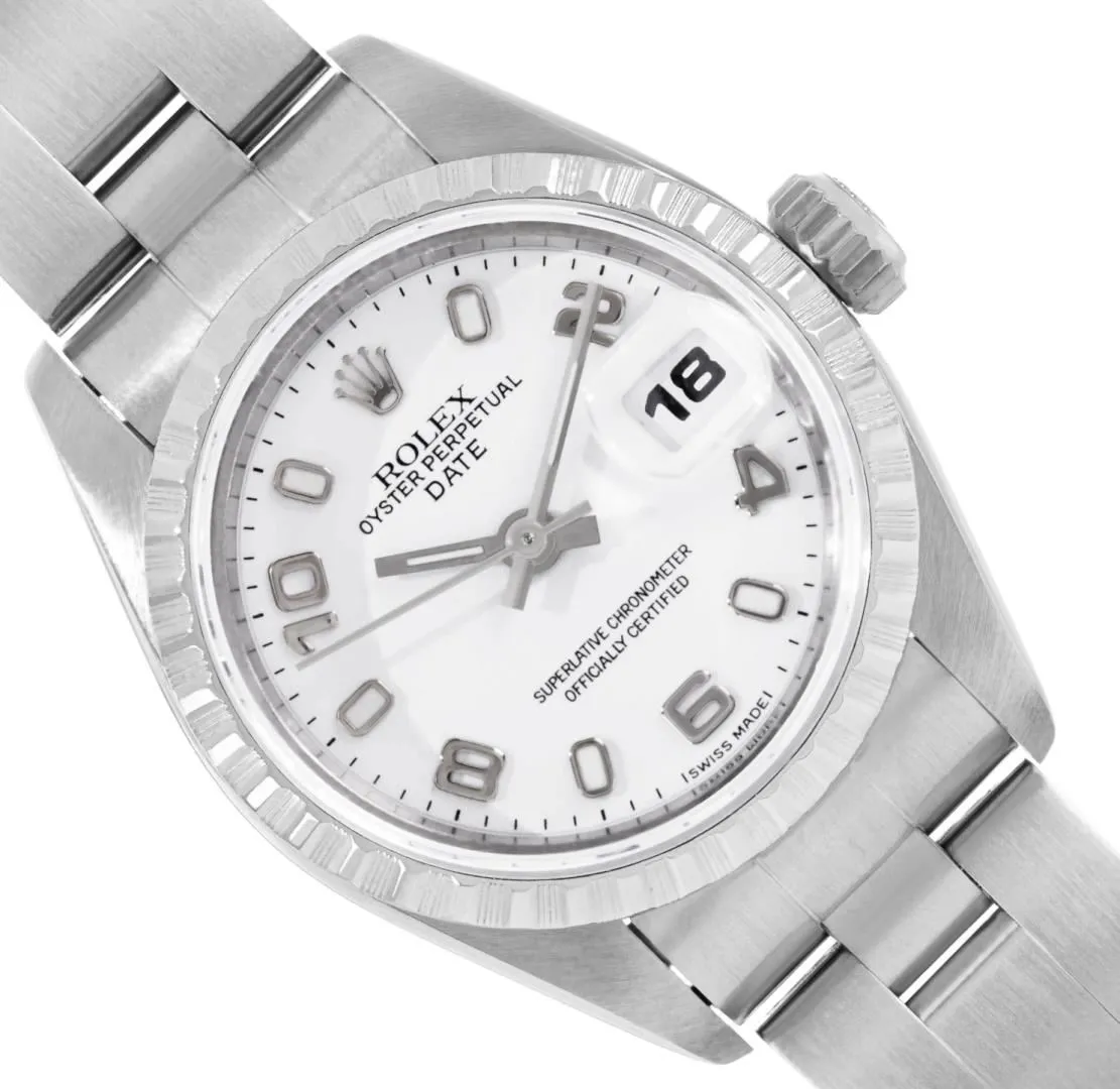 Rolex Date 26mm Stainless steel White 1