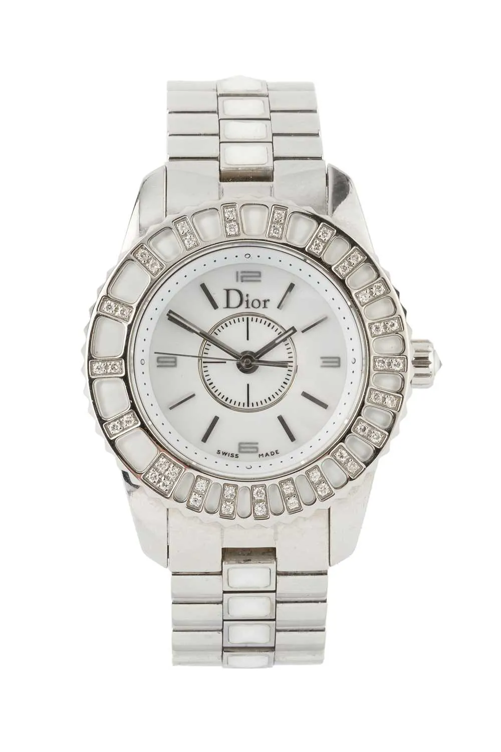 Dior Christal 28mm Stainless steel White