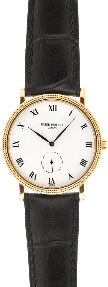 Patek Philippe Calatrava 3919 33mm Yellow gold White 7