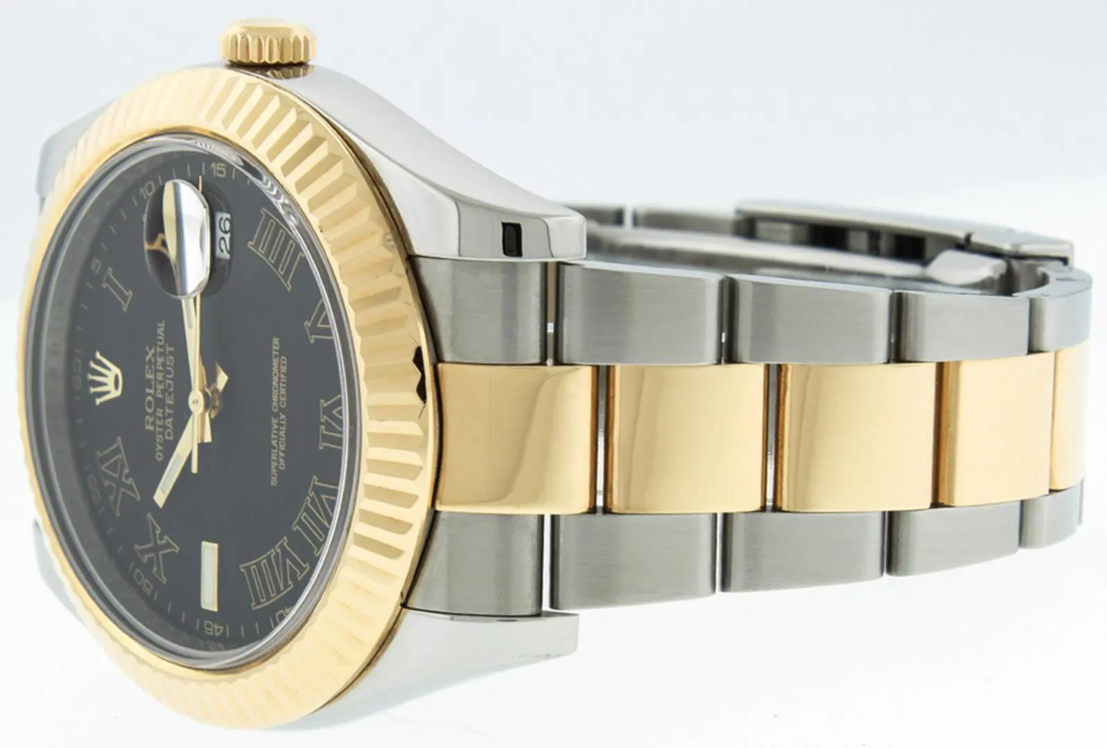 Rolex Datejust II 116333 41mm Stainless steel and 18k yellow gold Black 8