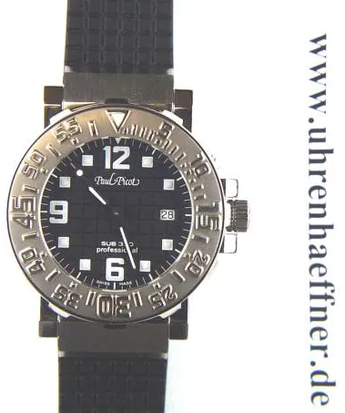 Paul Picot C-Type 4042 33.5mm Stahl Black