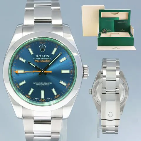 Rolex Milgauss 116400GV 40mm Stainless steel Blue