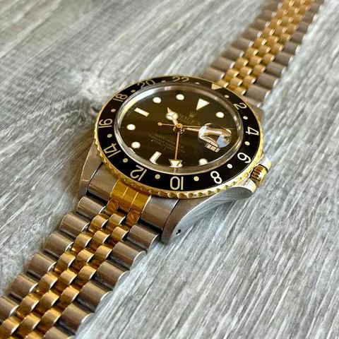 Rolex GMT-Master 16753 40mm Yellow gold and Stainless steel Black 3