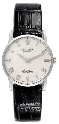 Rolex Cellini 5116/9 32mm White gold White 2