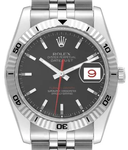 Rolex Datejust Turn-O-Graph 116264 36mm Stainless steel Black