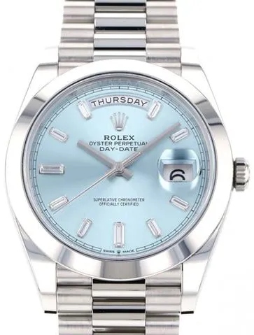 Rolex Day-Date 40 228206A 40mm Platinum Blue