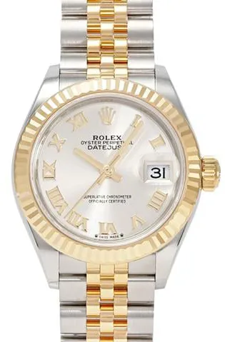 Rolex Lady-Datejust 279173 28mm Yellow gold and Stainless steel Silver